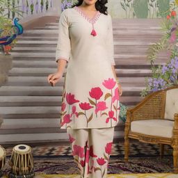 AUTUMN LANE Colba Scarlet Floral Printed Co-Ord Set-image-25