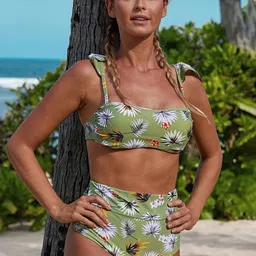ANGEL CROSHET Halter Neck Swim Set-image-68
