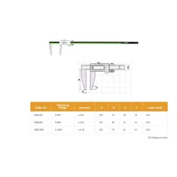 KENCY Digital Caliper Absolute Long Jaws 0-1000 mm Least Count 0.01 mm, CDL1000 image 3