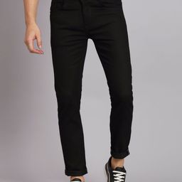 LINARIA Men Solid Classic Slash Knee Regular Fit Jeans-image-7