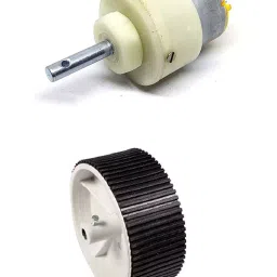 Invento 500 rpm DC Metal Geared Motor with 100mm x 40mm Wheel ISC 1586-1B-image-67