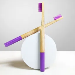 Dencrus Set Of 3 Orby Plus Soft Bristles Bamboo Toothbrush - Lavender-50