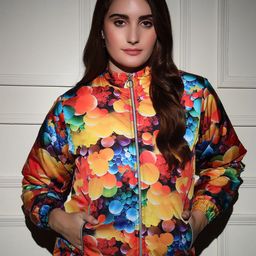 TANDUL Women Abstract Printed Lightweight Bomber Jacket-22