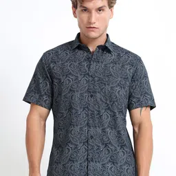 MARTIN SMITH Men Comfort Printed Cotton Casual Shirt-image-7