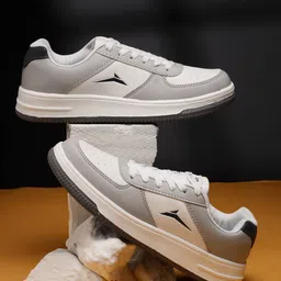 JQR PLATON Men Colourblocked Lace-Ups PU Sneakers-image-63