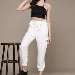The Roadster Lifestyle Co. Women Cargo-Style Joggers-picture-23