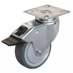 Guitel Hervieu Braked Swivel Castor Wheel 60 Kg Capacity 75 mm Wheel, 366722-image-81