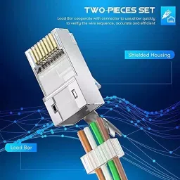 MakWorld Modular Network Plug Connector RJ45 for Switch, Computer, Router, Networking Device image 3