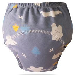 Bembika Babies Cotton Potty Training Pants Blue Polar Bear  Printed Large   - Multicolor-image-82