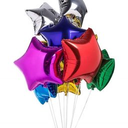 Bubble Trouble 18 Inches Star Shape Foil Balloon Multicolour - Pack Of 10-image-4