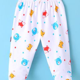 Child World Interlock Bootie Legging With Animal Print - White-image-71