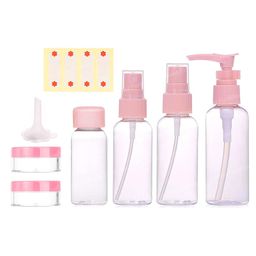 Bunie Refillable Small Mini Empty Plastic Travel Bottles Set  Pink-picture-16