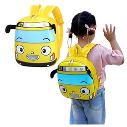 Bembika School Bag The Perfect Children Backpack and School Bags For Kids Compact Stylish Backpack For Kids Exceptional-Quality Kids Kindergarten Backpack and Travel Backpack- (Car|Yellow) Height 10 Inches-77