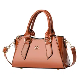 SYGA Women's Handbag,Pillow Design, Shoulder Messenger Bag with Gold Hardware(Brown)-picture-48