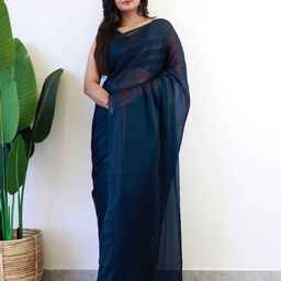 Mitera Striped Ready to Wear Saree-image-57