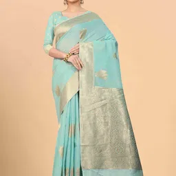 DIVASTRI Woven Design Zari Jamdani Saree-image-30