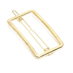 I Jewels Gold-Toned Rectangular Hair Pin-image-78