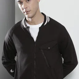 The Indian Garage Co Men Black Solid Sweatshirt-picture-35