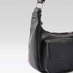 Van Heusen Solid Baguette Shoulder Bag image 4