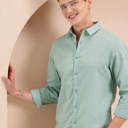 Mast & Harbour Spread Collar Pure Cotton Regular Fit Casual Shirt-image-48
