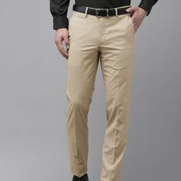 Van Heusen Men Mid-Rise Textured Slim Fit Trousers-image-47