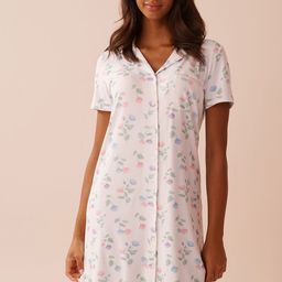 La Vie en Rose Women Printed Nightdress-image-77