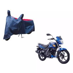 Auto Pearl Waterproof Two Wheeler Cover For TVS Flame SR125 (Red & Blue)-image-35