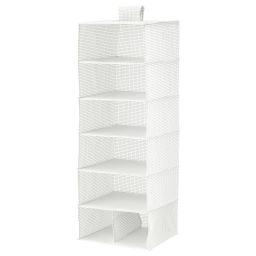 ikea stuk Storage with 7 compartments, white/grey, 30x30x90 cm-picture-4