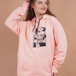 Lugo Women Graphic Printed Hooded Cotton Sweatshirt-image-87
