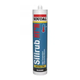 Soudal NEUTRAL Silicone Sealant High Temperature 310 ml Red 280°C Temperature, Silirub HT-N-picture-13