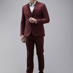 Park Avenue Single Breasted Slim Fit 3-Piece Party Wear Suit-picture-39
