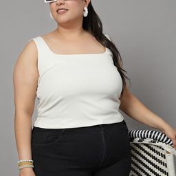 CURVE BY KASSUALLY Women Cotton Tank Top-image-17