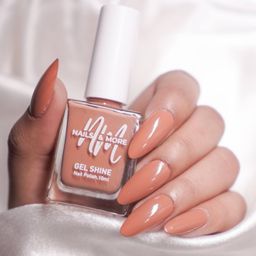 nails & more Gel Shine Argan Oil Glossy Long-Wearing Nail Polish - 10 ml Auburn 43-45