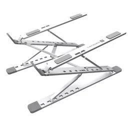 Portronics My Buddy K Pro Portable Laptop Stand with 16 Adjustable Elevation Levels (Silver)-44