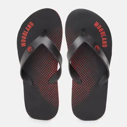 Woodland Men Brand Logo Polka Dot Printed Thong Flip-Flops-picture-58