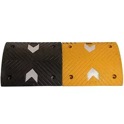 Ladwa Size 75 mm x 95 m Durable Rubber Breakable Speed Breaker/Road Hump for Safety & High Visibilty Plastic Yellow & Black, LSI- RRH75mm - 95mtr-28