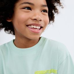 Mango Kids Boys Typography Printed Pure Cotton Drop-Shoulder Sleeves Pure Cotton T-shirt-picture-36