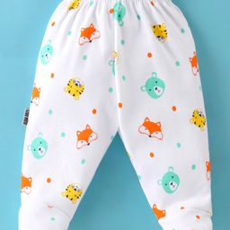Child World Interlock Bootie Legging With Animal Print - White-picture-15