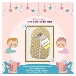 Kwitchy Baby Bedding Set for New Born Cushioned Mattress with Mosquito Net & Sleeping Bag Combo  Green image 4