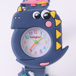 Babyhug Free Size Dino Analog Watch - Blue image 4