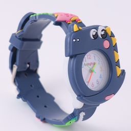 Babyhug Free Size Dino Analog Watch - Blue image 5