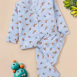 FUNKRAFTS Boys Blue Printed Night suit-picture-56