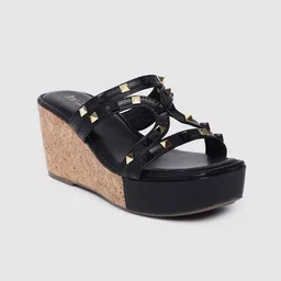 Inc 5 Women Embellished Open Toe Wedges-15