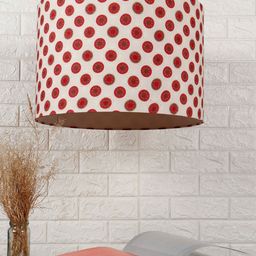Grated Ginger Red & White Mandala Printed Contemporary Hanging Light-30