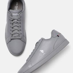 U S Polo Assn Men Grey PU Sneakers-picture-12