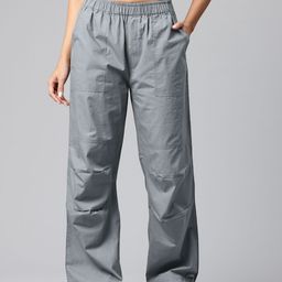 Popnetic Women High-Rise Cargo Trousers-image-26