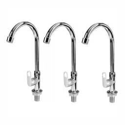 GENERIC Sink Tap Brass & Stainless Steel Chrome Finish Silver, FG2031 (Pack of 3)-image-13