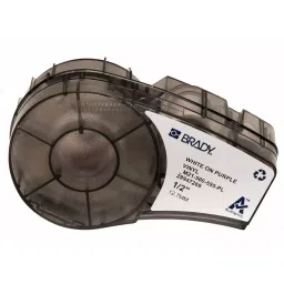 BRADY Continuous Label Roll Cartridge 1/2 inch x 21 ft Purple, 20XW90-72