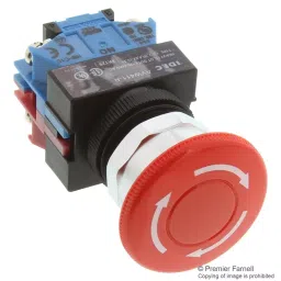 IDEC SWITCH, EMERGENCY STOP, 1NO/1NC, 600VAC, AVW411-R..-image-72