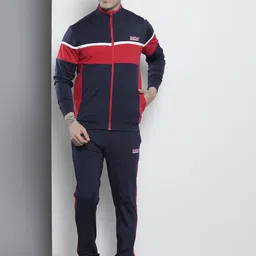 The Indian Garage Co Men Colourblocked Tracksuit-picture-16